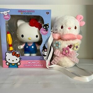Hello Kitty Doll and Plush Crossbody Purse